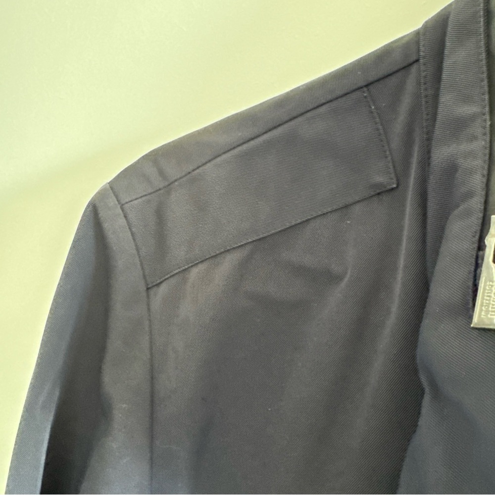 ARMANI COLLEZIONI MEN'S NAVY BLUE WATER REPELLENT RAIN COAT  WINDBREAKER SIZE 50 - Picture 9 of 10